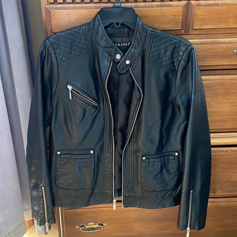 Black leather Jacket